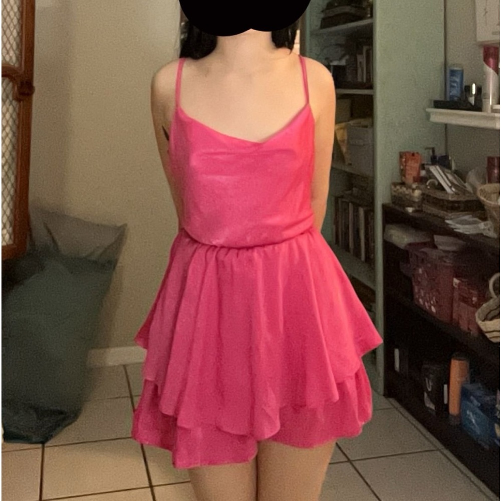 Pink Barbie dress medium never worn out in public